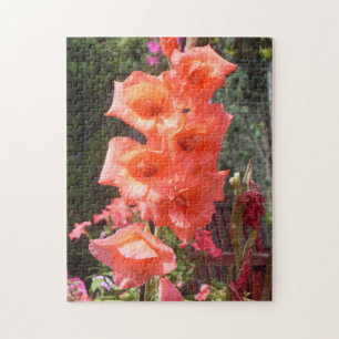 Puzzle Fleurs de Glaïeuls Rouges