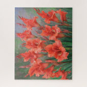 Puzzle Fleurs de Glaïeuls Rouges Image Florale (Vertical)