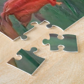 Puzzle Fleurs de Glaïeuls Rouges Image Florale (Côté)