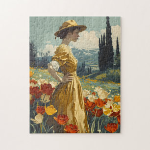 Puzzle Fleurs de grâce : Beauté de tulipe Vintage