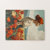 Puzzle Fleurs de grâce : Beauté de tulipe Vintage (Horizontal)