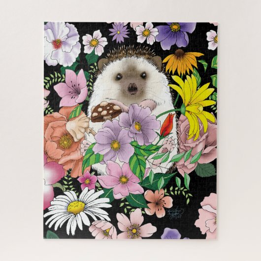 Puzzle Fleurs de hérisson mignonnes (Vertical)