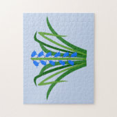 Puzzle Fleurs de Jacinthe Bleue Garçon Printemps (Vertical)