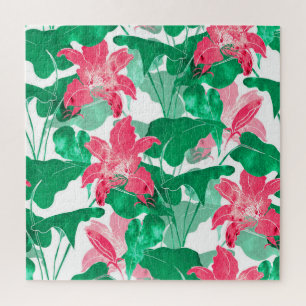 Puzzle Fleurs de la nature colorée Motif Feuille