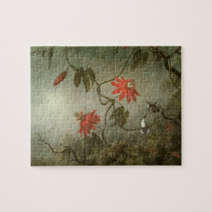 Puzzle Fleurs de la passion et colibris par Martin J Head