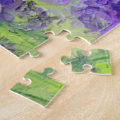 Puzzle Fleurs de lavande violette Aquarelle Florale (Côté)