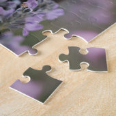 Puzzle Fleurs de lupine de chiot de Boston Terrier (Côté)