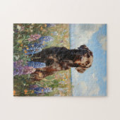 Puzzle Fleurs de lupine du Labrador au chocolat (Horizontal)