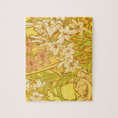 Puzzle Fleurs de lys Art nouveau d'Alphonse Mucha (Vertical)