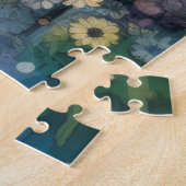 Puzzle Fleurs de papillon colorées Citation inspirante (Côté)