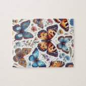 Puzzle fleurs de papillon motif nature art (Horizontal)