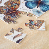 Puzzle fleurs de papillon motif nature art (Côté)