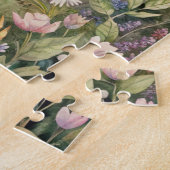 Puzzle Fleurs de prairie et papillons (Côté)