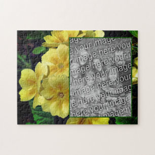 Puzzle Fleurs de Primrose Jaune Ajouter Votre Photo