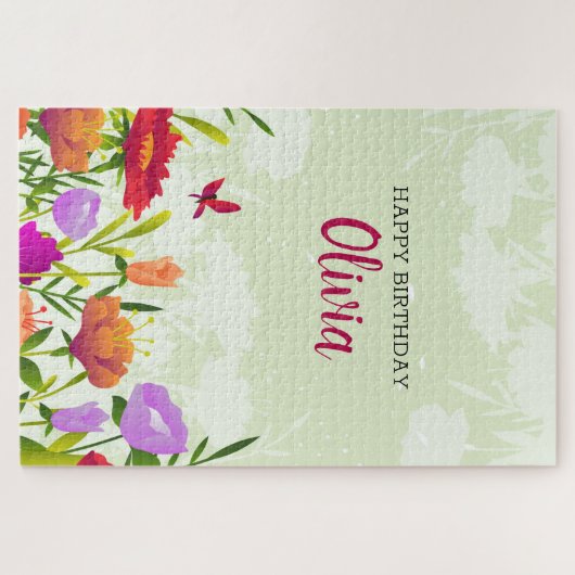 Puzzle Fleurs de printemps colorées (Horizontal)