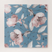 Puzzle Fleurs de printemps, feuille, design transparent (Horizontal)