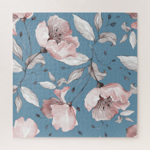 Puzzle Fleurs de printemps, feuille, design transparent