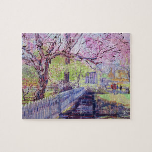 Puzzle Fleurs de redbud roses à Williamsburg Virginie