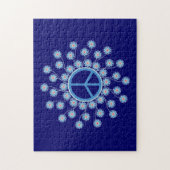 Puzzle Fleurs de signe de paix (Vertical)