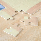 Puzzle Fleurs de soleil dans le Vase bleu, (Côté)