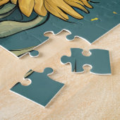 Puzzle Fleurs de soleil en Pleine lune Van Gogh Style Flo (Côté)