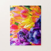 Puzzle Fleurs De Tulipes Adorables Sur Un Flowerbed Au Pr (Vertical)