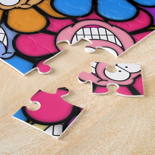 Puzzle Fleurs de Visage Heureux Graphiques Screwball (Côté)
