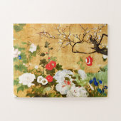 Puzzle Fleurs des quatre saisons, Saito Ippo, Art asiatiq (Horizontal)