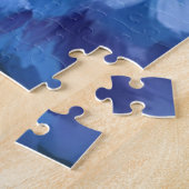 Puzzle Fleurs d'Hortensia Bleu | Peinture Aquarelle de Fl (Côté)