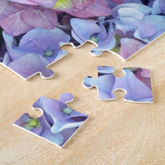 Puzzle Fleurs d'hydrangée colorées (Côté)