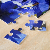 Puzzle Fleurs d'Iris Bleues dans le jardin (Côté)