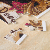 Puzzle Fleurs du crâne Jour Arrière - plan mort (Côté)