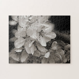 Puzzle Fleurs En Noir Et Blanc