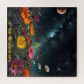 Puzzle Fleurs enchanteresses avec vues sur la Galaxie (Horizontal)