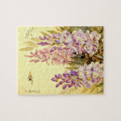 Puzzle Fleurs et abeilles violettes Paul de Longpre Puzzl (Horizontal)
