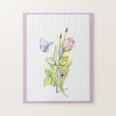 Puzzle Fleurs et brosses (Vertical)