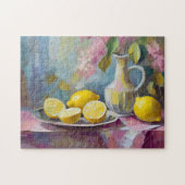 Puzzle Fleurs et citrons Vie morte moderne (Horizontal)