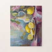 Puzzle Fleurs et citrons Vie morte moderne (Vertical)