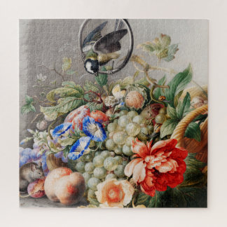 Puzzle Fleurs et fruits de vie morte Art classique