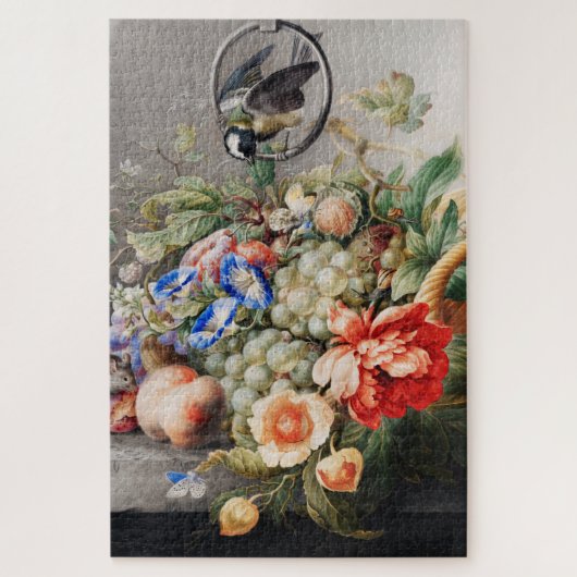 Puzzle Fleurs et fruits de vie morte Art classique (Vertical)