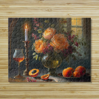 Puzzle Fleurs et pêches