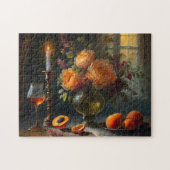 Puzzle Fleurs et pêches (Horizontal)