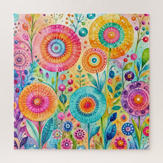 Puzzle Fleurs Fantaisistes (Vertical)