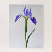 Puzzle Fleurs | Fleur Iris Violet (Vertical)