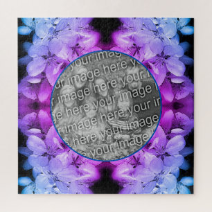 Puzzle Fleurs Fleurs Abstraites teintées Ajouter votre ph
