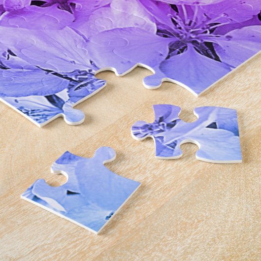 Puzzle Fleurs Fleurs Abstraites teintées Ajouter votre ph (Côté)