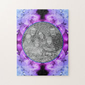 Puzzle Fleurs Fleurs Abstraites teintées Ajouter votre ph (Vertical)