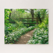 Puzzle Fleurs | Fleurs sauvages blancs en forêt (Horizontal)