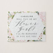 Puzzle Fleurs florales brillantes géométriques Propositio (Horizontal)