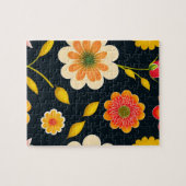 Puzzle Fleurs florales colorées (Horizontal)